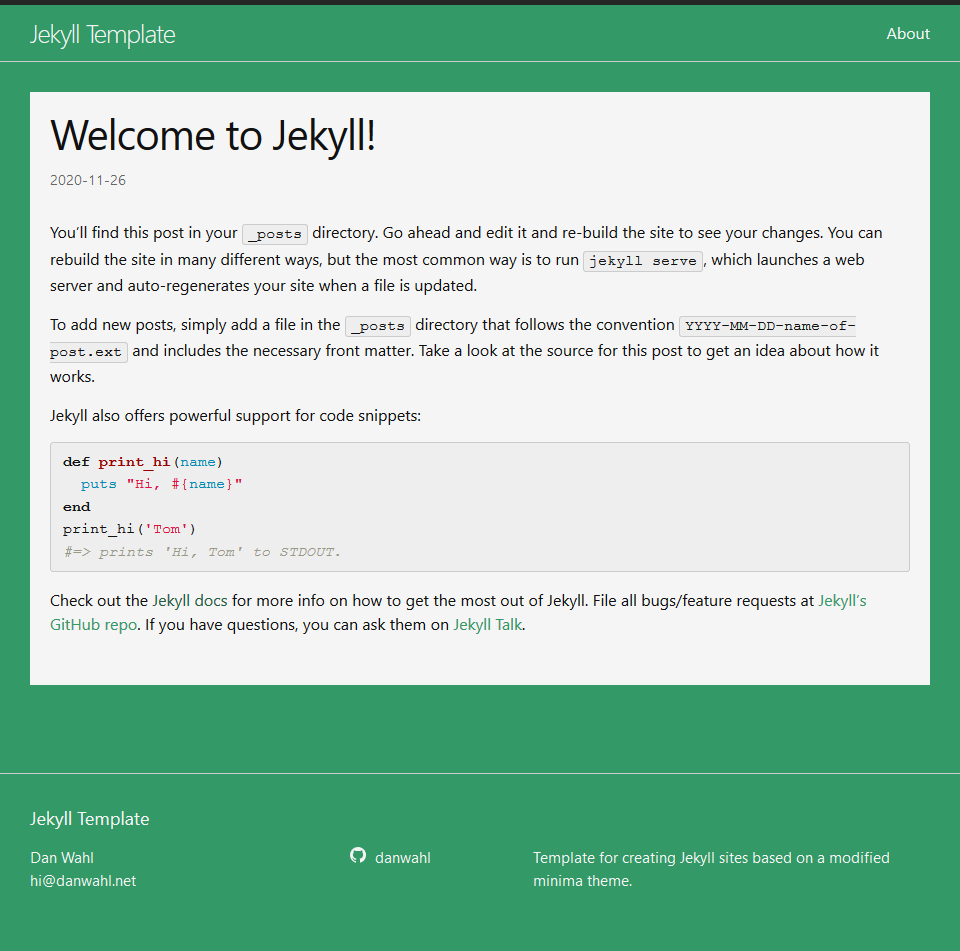 jekyll-template