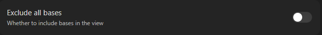 exclude all bases example toggle off