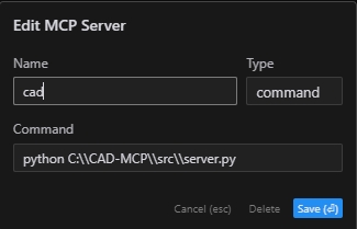 CAD-MCP screenshot