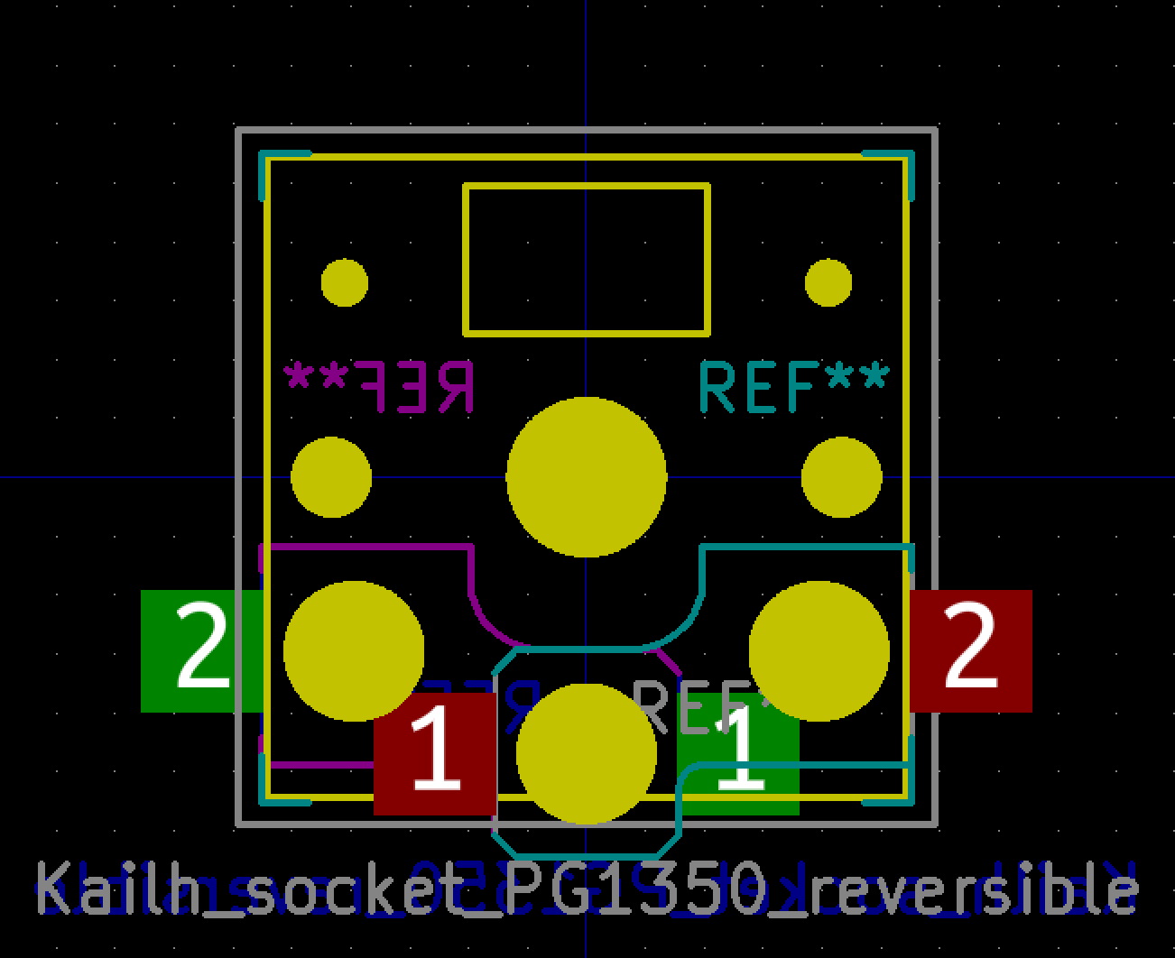 PG1350 reversible socket mount