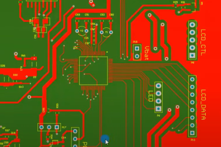 Figure 2 - Example of a two-layer PCB stackup.
