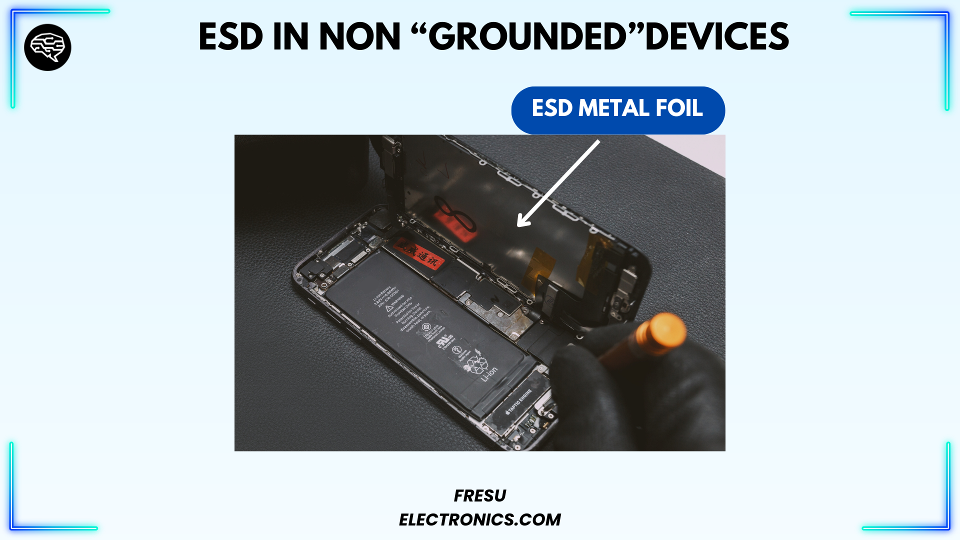 Example of ESD protection for smart phones.