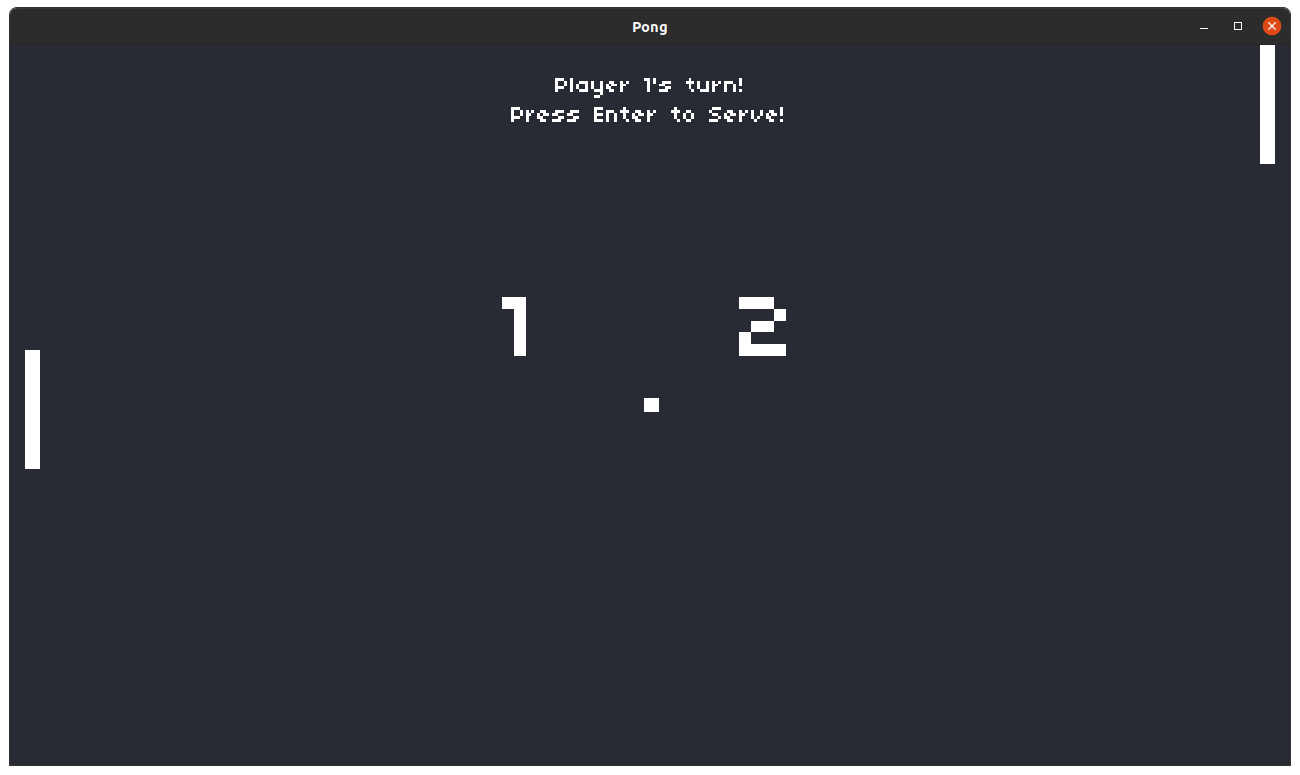 pong screenshot