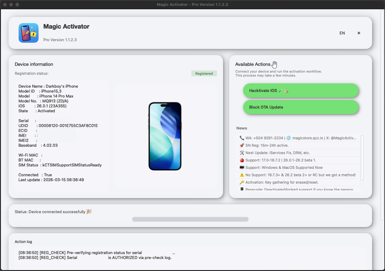 Magic Activator Pro macOS Interface