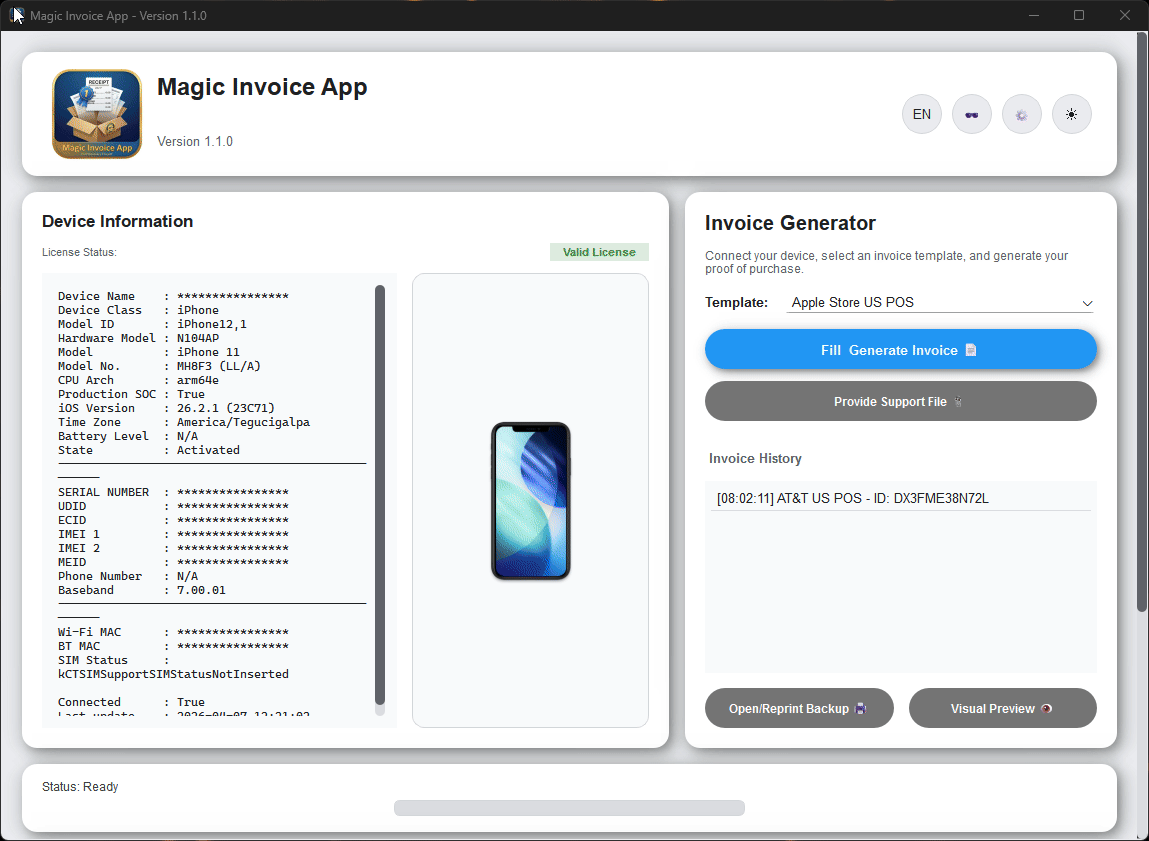Magic Invoice Features