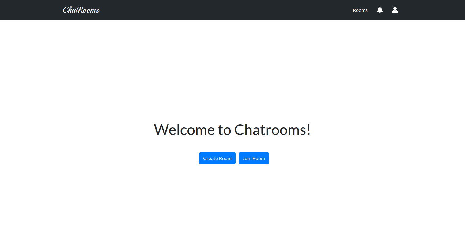 Chatrooms' Landing Page