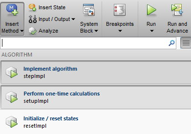 methods menu