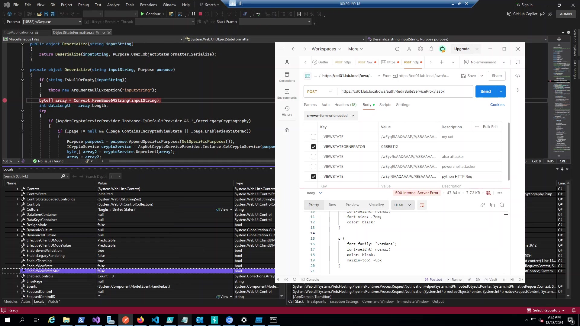 EnableViewStateMac = false