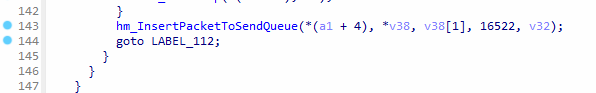 Sending packet to C2 server