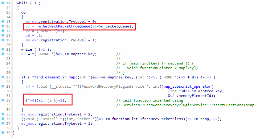 `hm_PacketProcessingThread` function