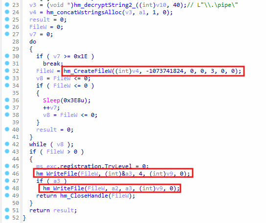 IPC named pipe communication with plugin DLL
