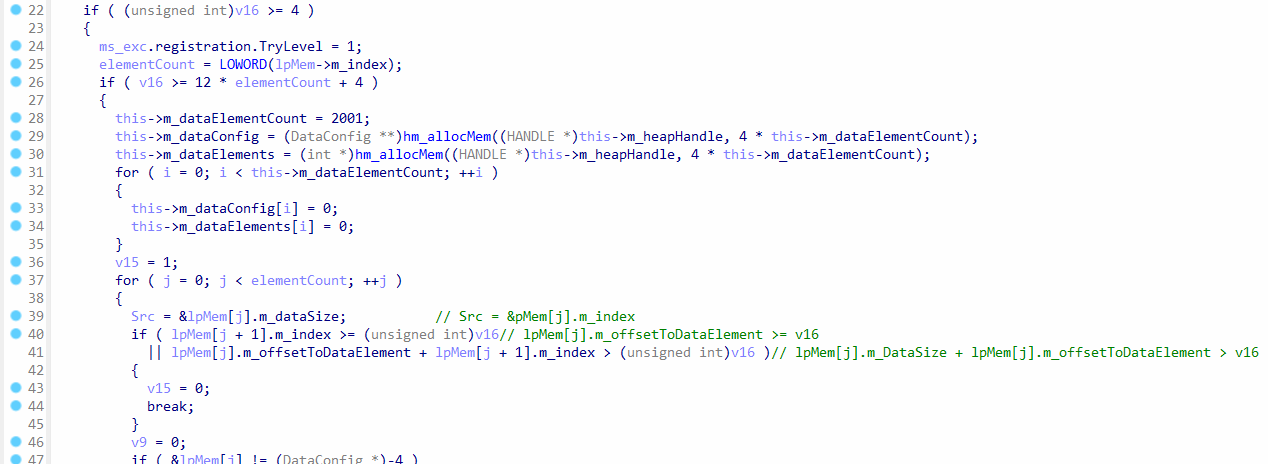 Continuation of hm_getDecryptedData function