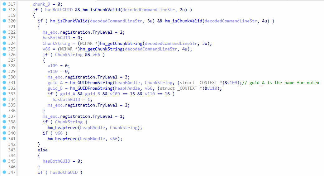 Chunks with indices 3 & 4 are accessed