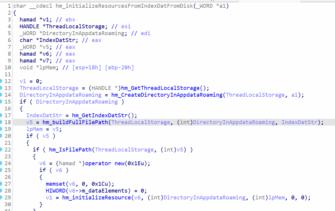 Loading `Index.dat` file