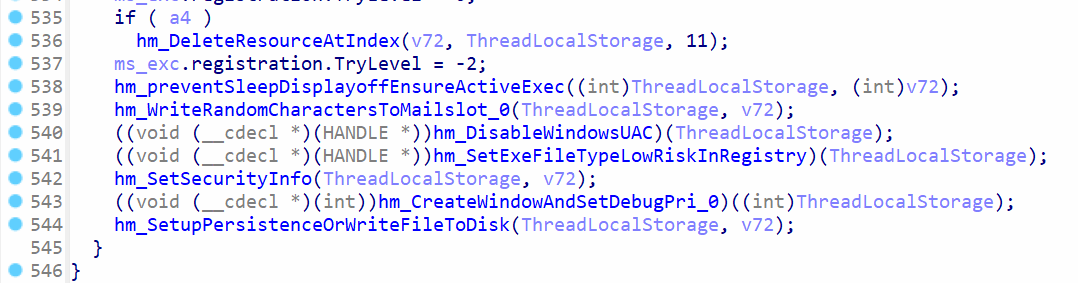 Setting up persistence