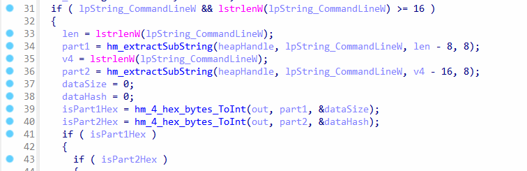  Extracting two substrings from command line