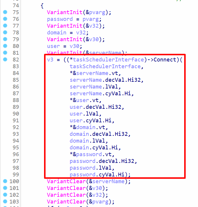 Connecting to task scheduler