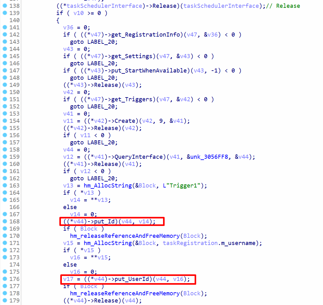 Creating logon trigger for task