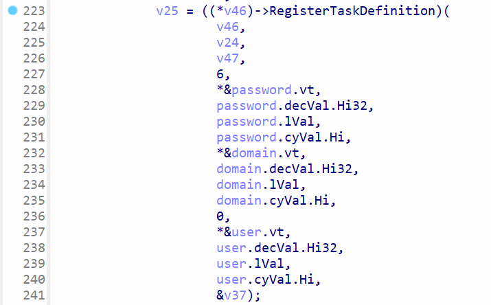 Registering the task definition