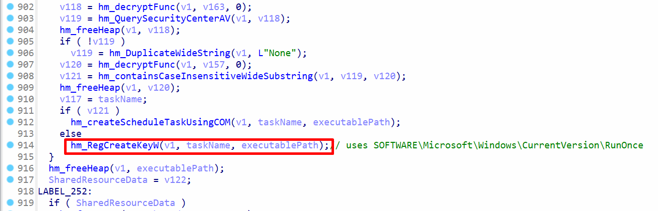 Default persistence mechanism
