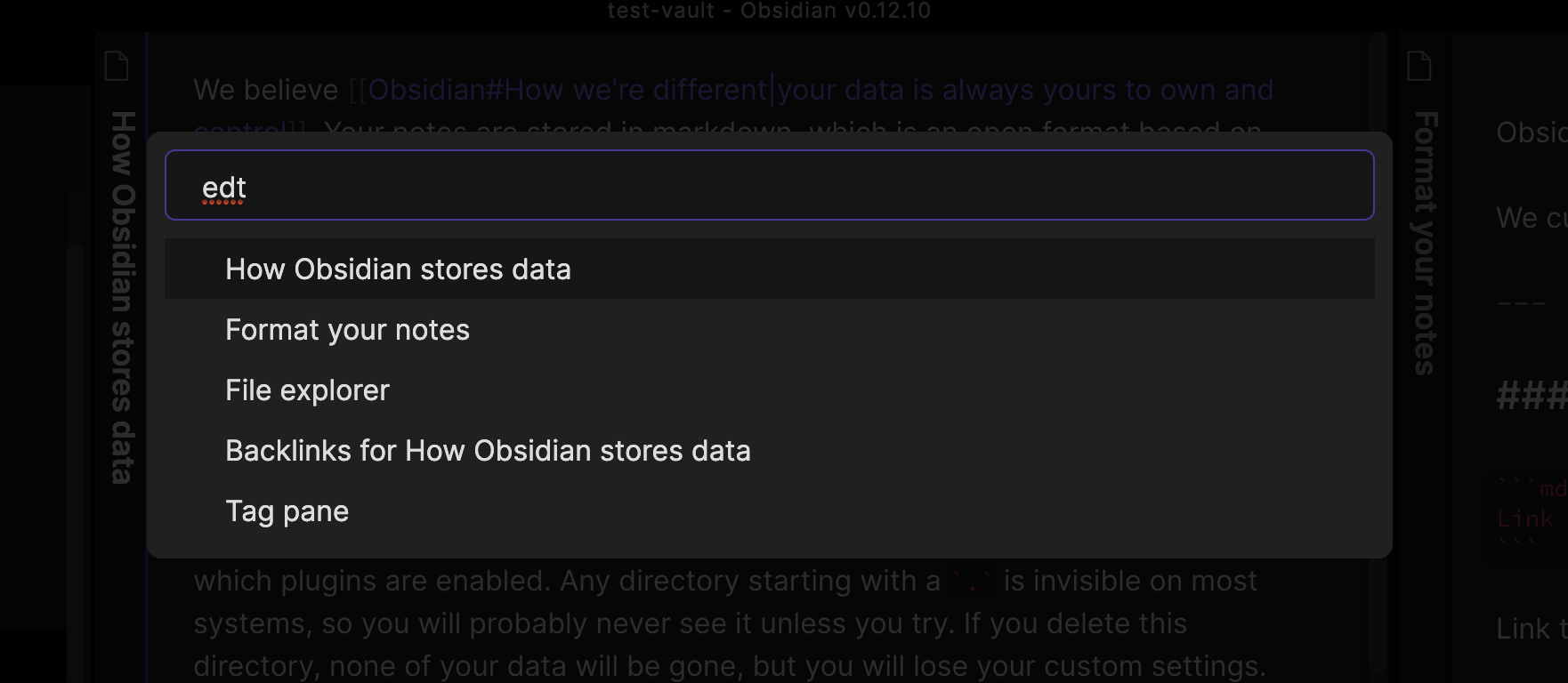 editor search preview