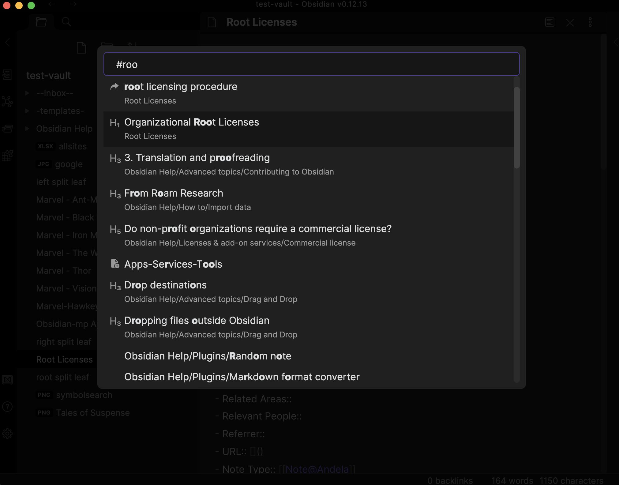 headings mode preview