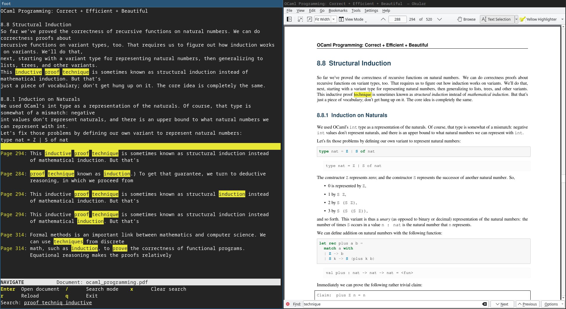 Docfd 1.9.0: TUI multiline fuzzy document finder : r/commandline