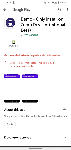 Pixel 4 Play Store