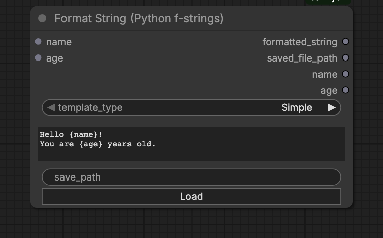 Format String — f-string mode