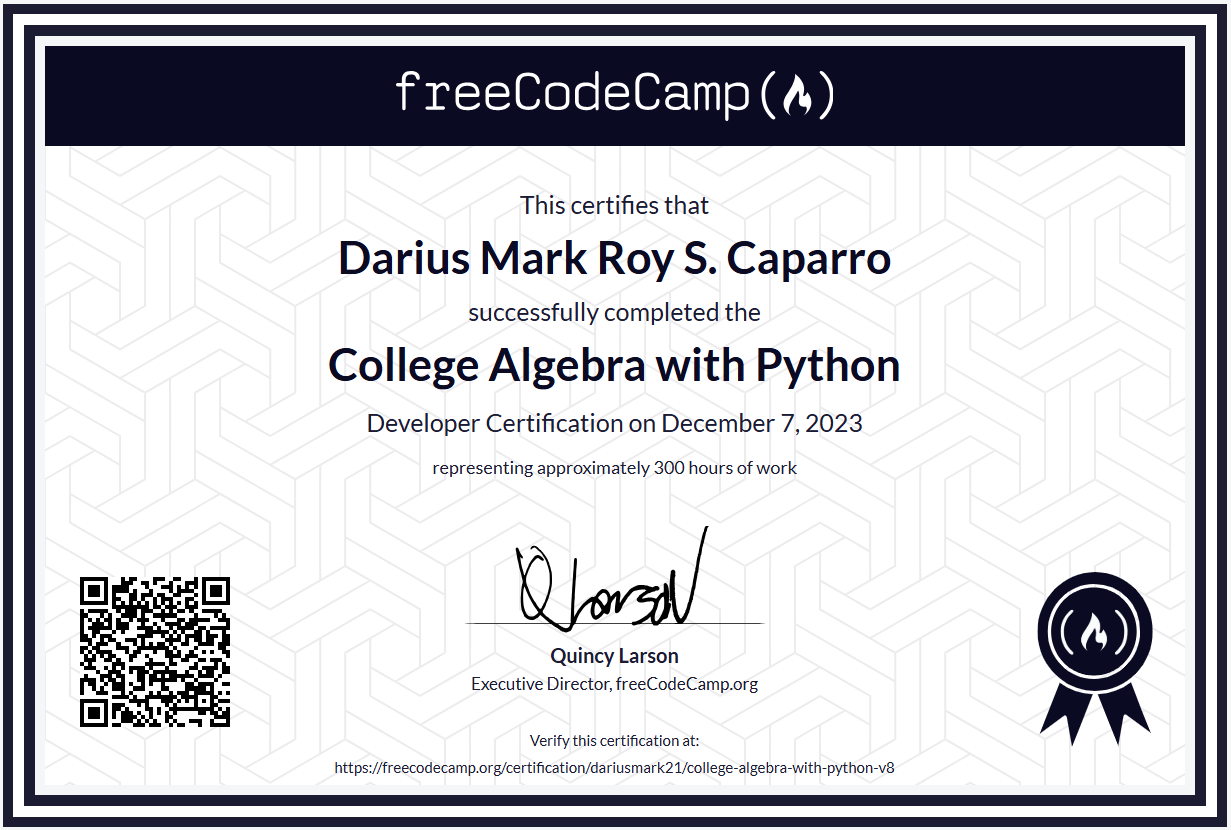 College Algebra with Python