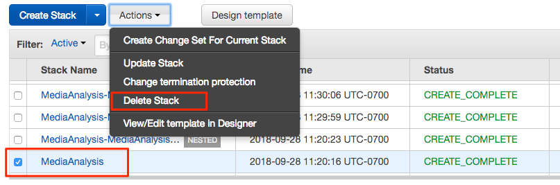 CloudFormation Stack Delete