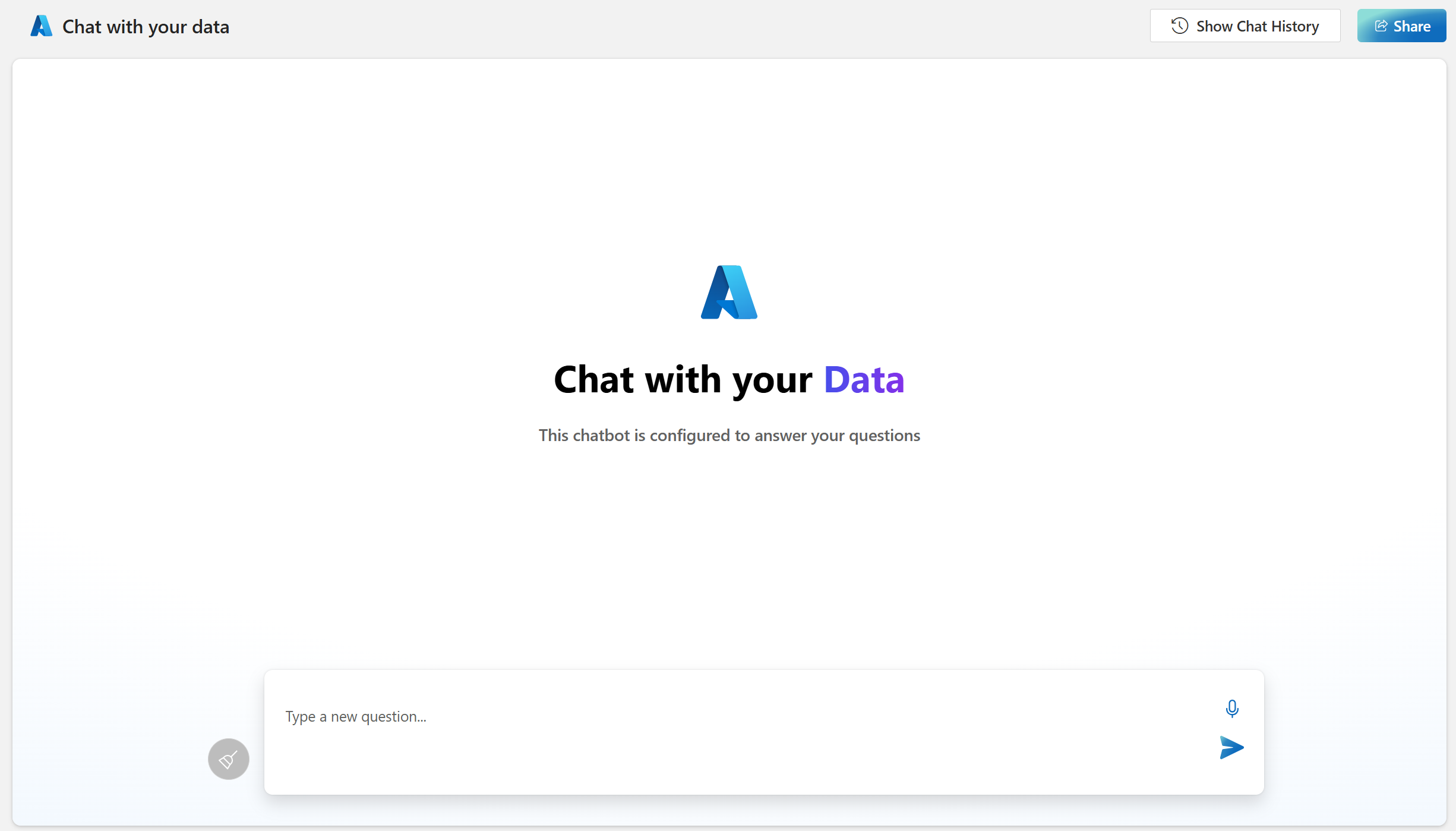 A screenshot of the chat app.