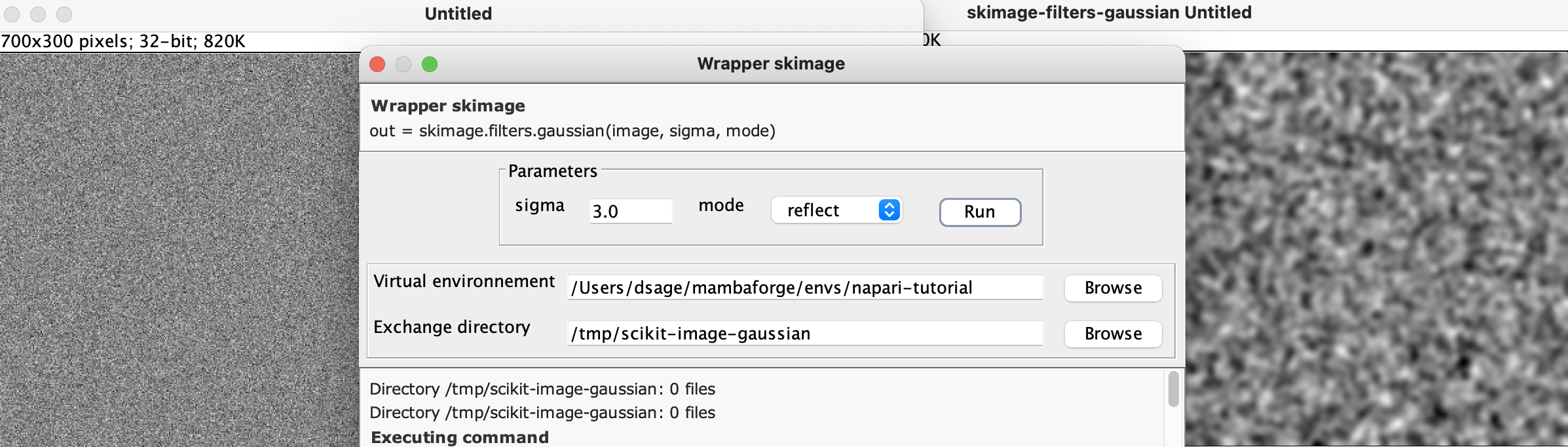 scikit-image gaussian