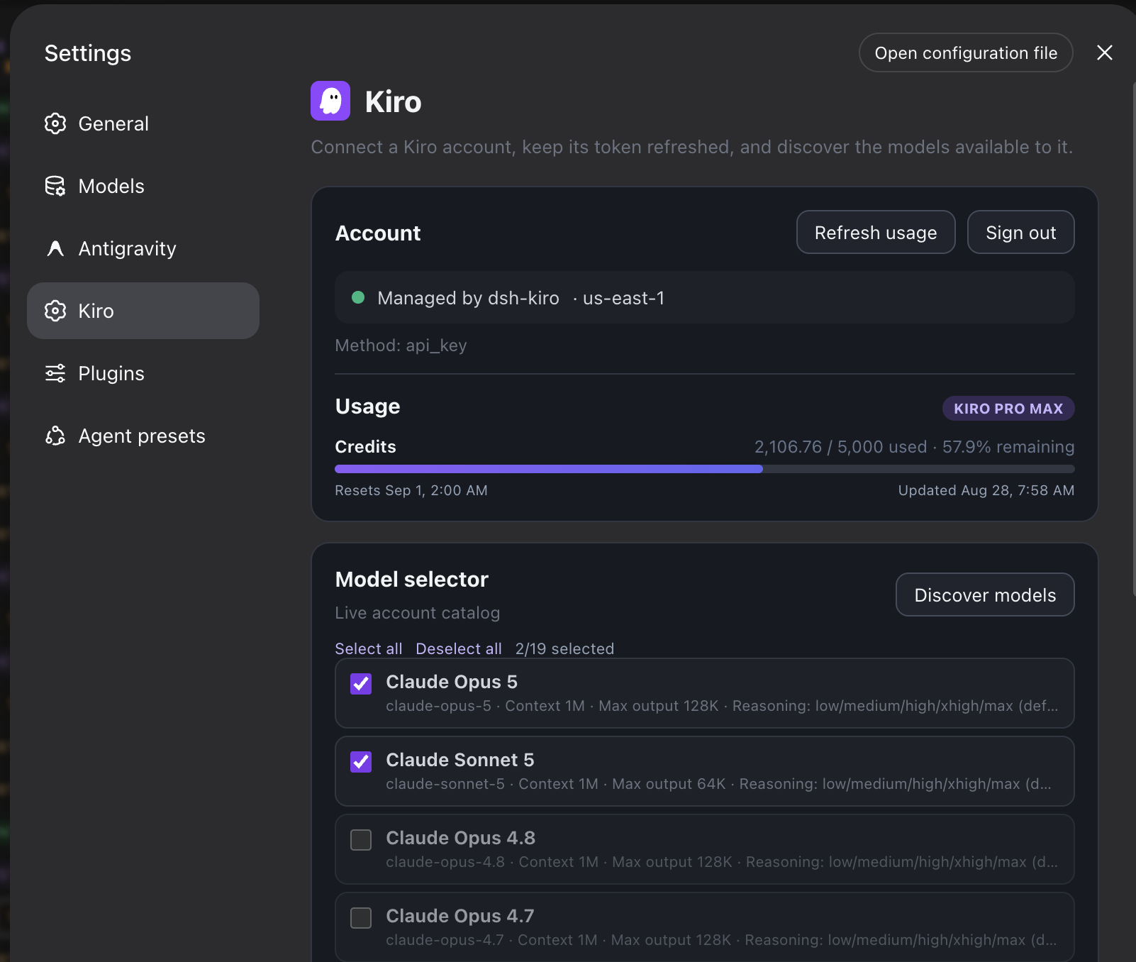dsh-kiro screenshot 2