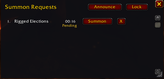 Summon request queue