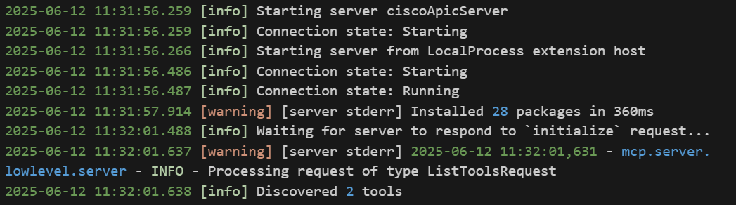 MCP Server Output