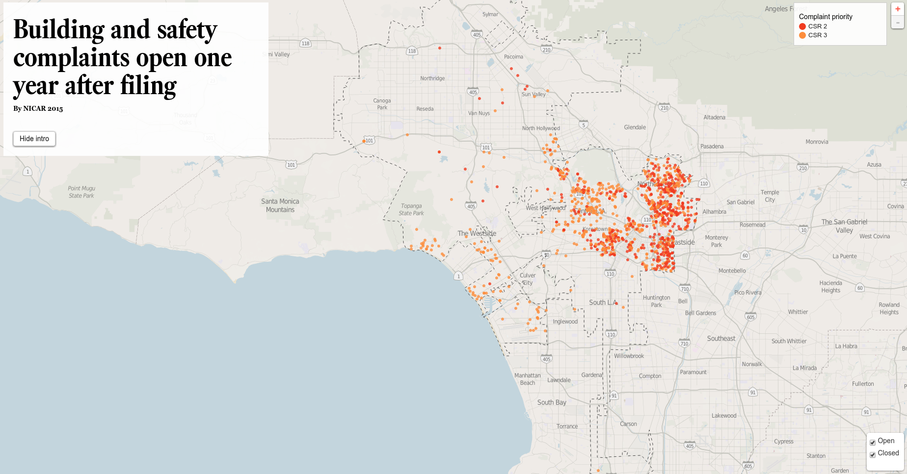 Complaints map