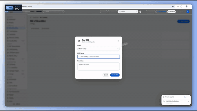 BoQ Editor