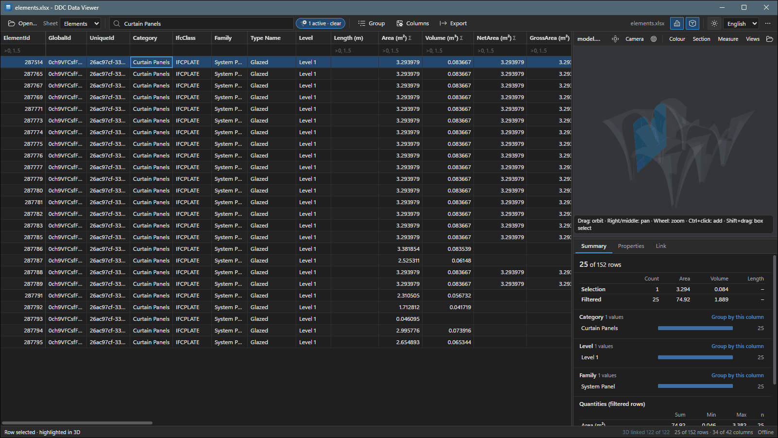 Data Viewer in dark theme