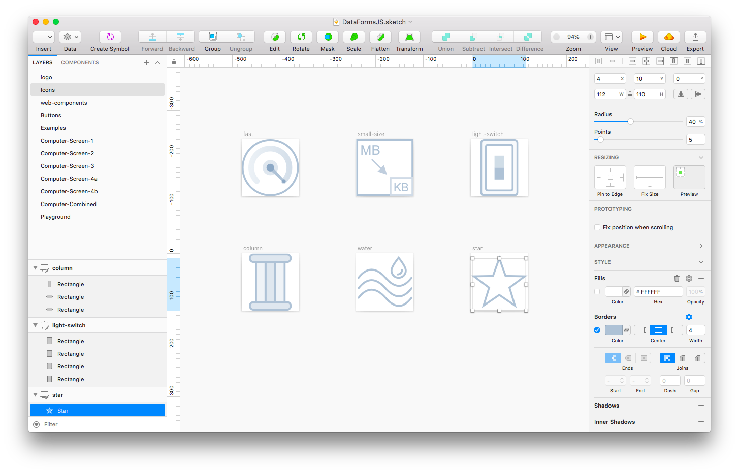 Sketch - Icons