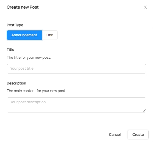 Selecting text post type
