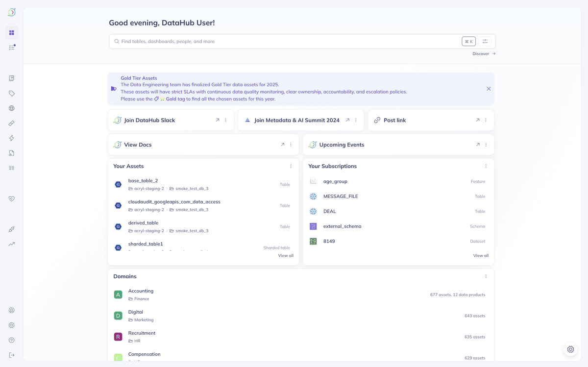 DataHub Product Tour