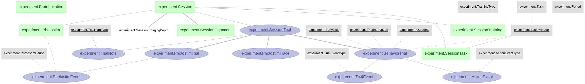 experiment schema