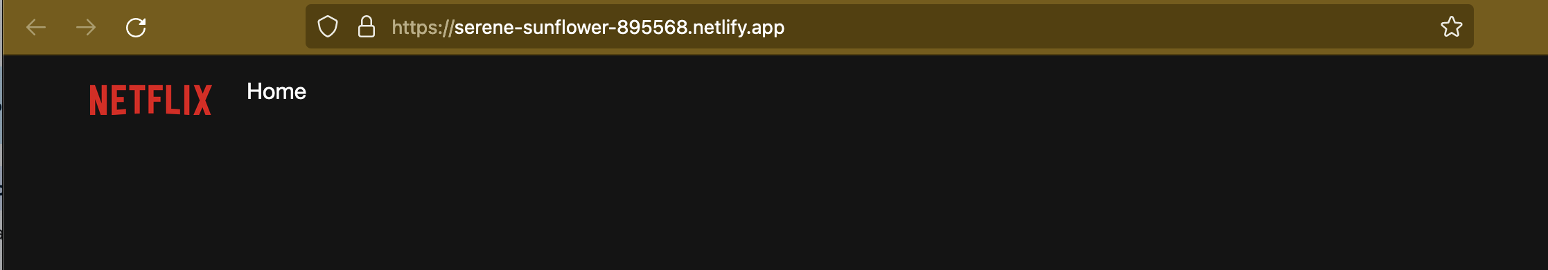 Netlify site, no data yet (skeletal GUI)