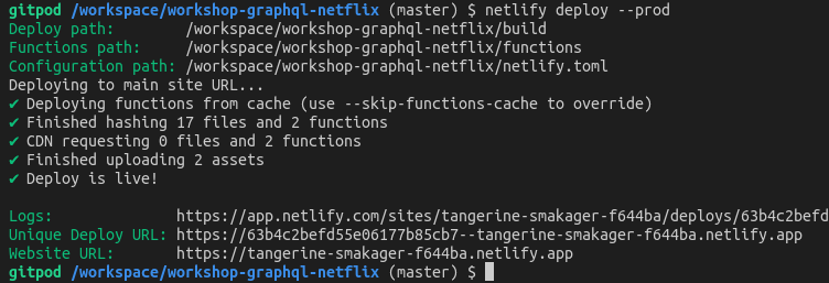 Netlify deploy in prod