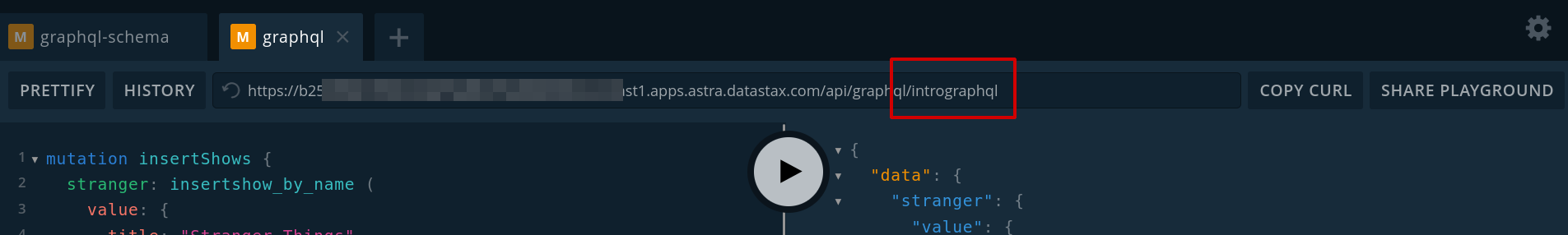 GraphQL URL ending