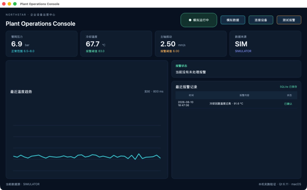 完全关闭并重启 Qt 应用后,SQLite 中的已确认报警记录仍然存在