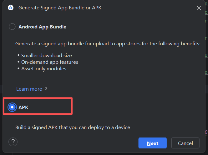找到 APK 输出文件