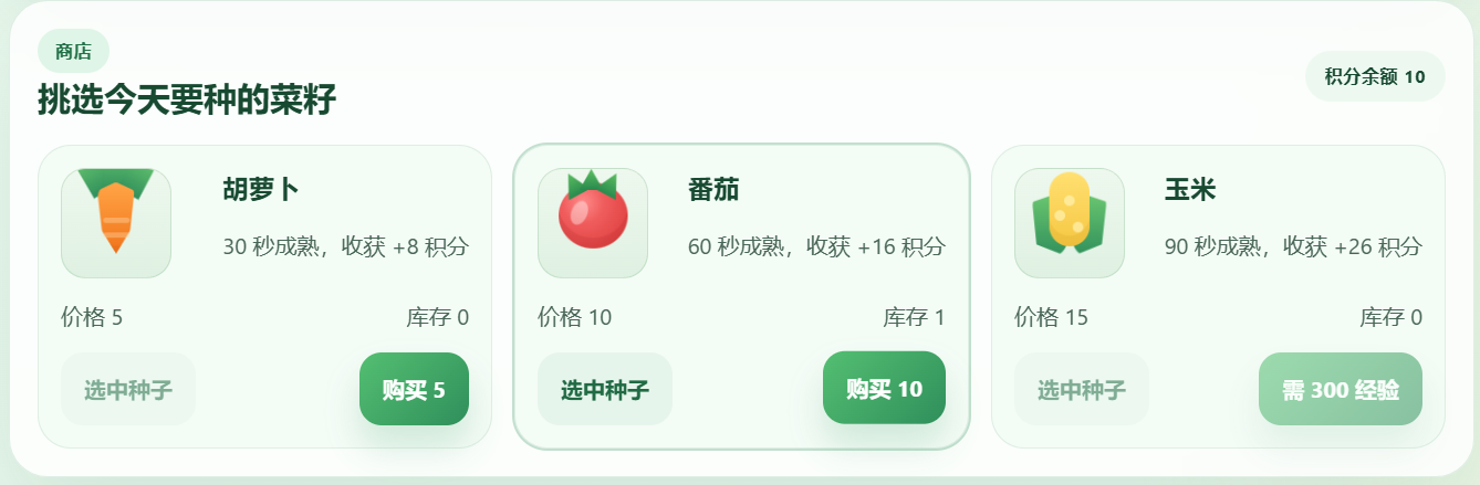 番茄农场的菜地和商店