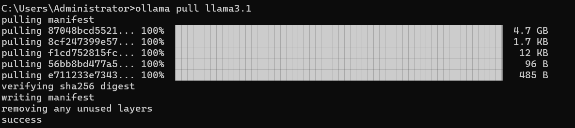 Ollama 模型下载